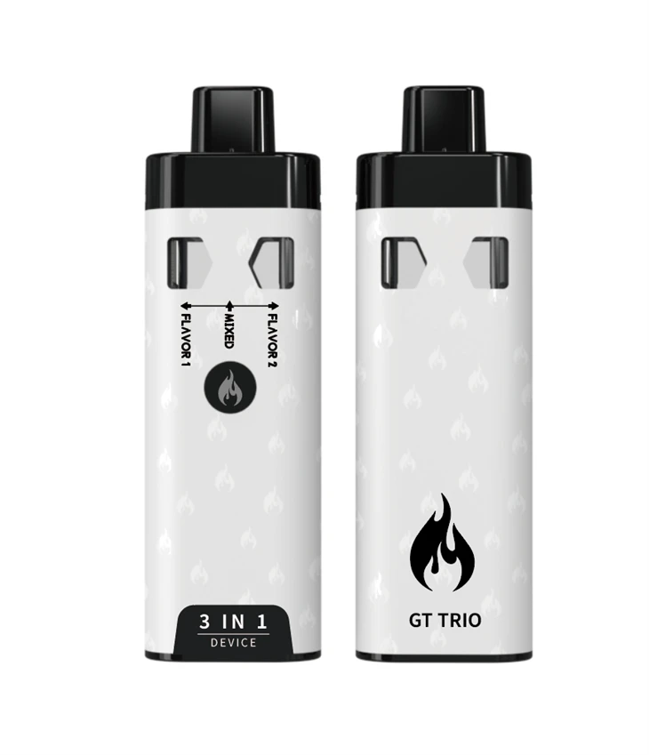 Dual Flavors Vaping Dual Chamber CBD Device Vape With Type-C Charger For 2ml Delta 8 THC Thick Oil