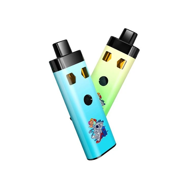THC CBD Dispositivo VAPE Câmara dupla Dual Sabores Vaping com Carregador Tipo C para 2ml Delta 8
