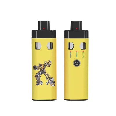 Cartucho grosso de óleo de resina viva, toda caneta vaporizadora de vidro Hhc, caneta descartável